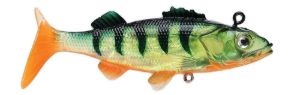 Swimbaits di colore Fire Perch 02 del prodotto Storm Wildeye Live Perch di marca Storm