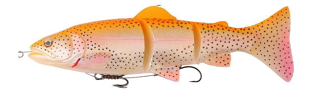 Swimbaits di colore #02 Golden Albino Rainbow del prodotto Savage Gear 3D Line Thru Trout Swimbait di marca Savage Gear