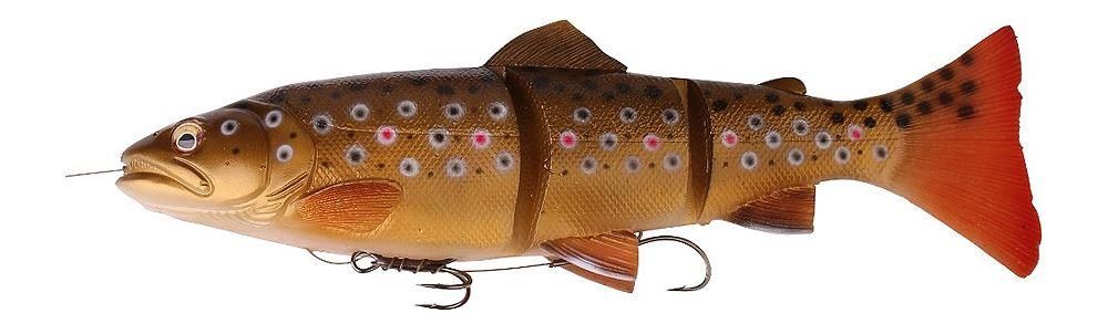 Swimbaits di colore #03 Brown Trout del prodotto Savage Gear 3D Line Thru Trout Swimbait di marca Savage Gear