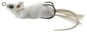 Rane Antialga di colore White White del prodotto Livetarget Field Mouse weedless topwater di marca Livetarget