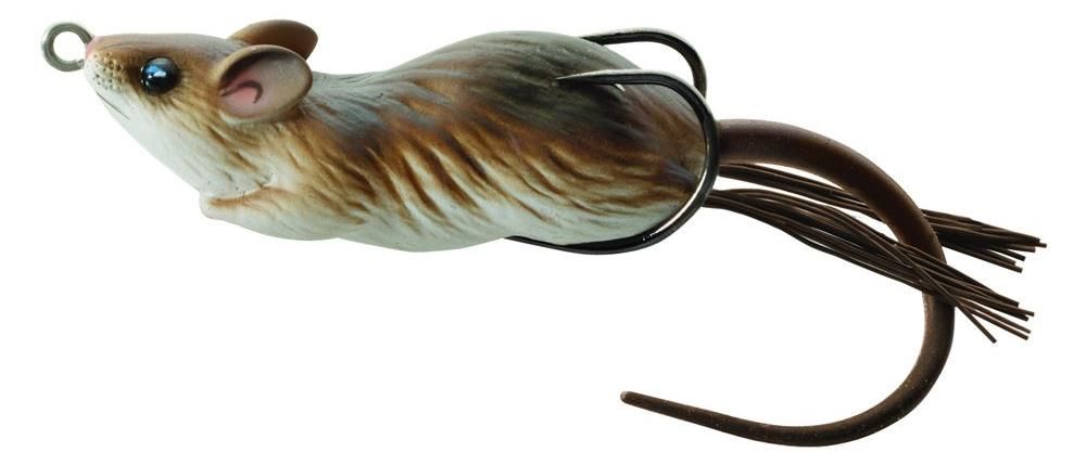 Rane Antialga di colore Brown White del prodotto Livetarget Field Mouse weedless topwater di marca Livetarget