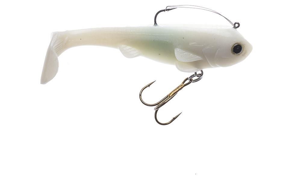 Swimbaits di colore White del prodotto Reaction Strike Fathead di marca Reaction Strike