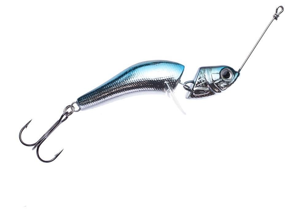 Jerkbaits di colore Blue Silver Chrome del prodotto Wake Jig Wobbler di marca Wake