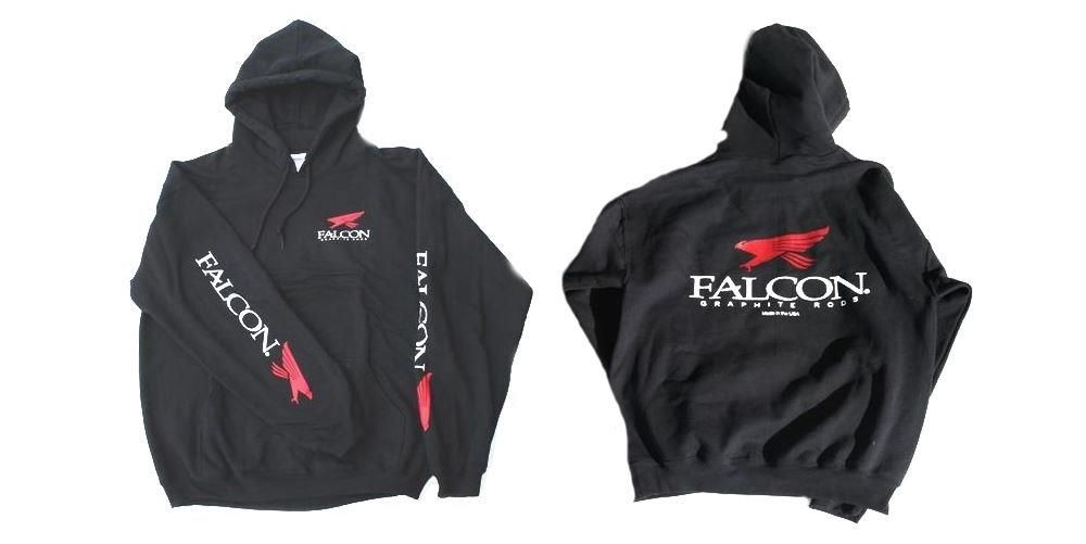 Falcon Black Hoodie Felpa