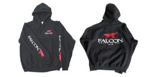 Falcon Black Hoodie Felpa