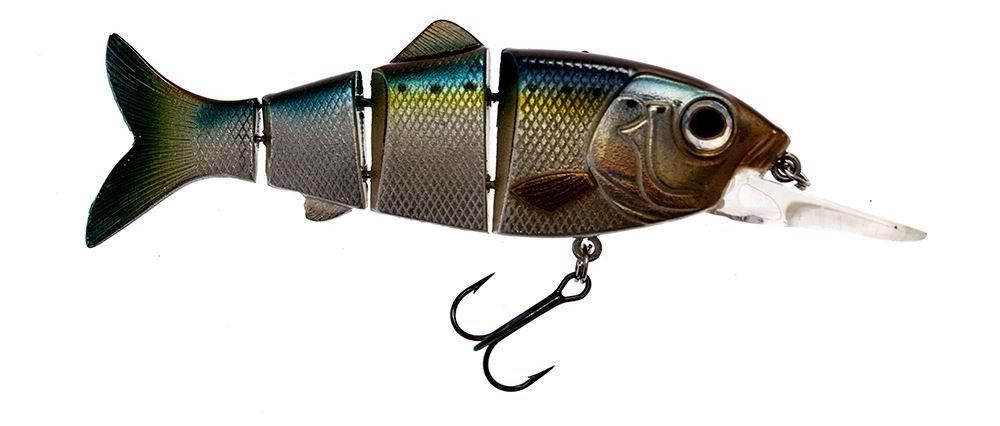 Swimbait di colore American Shad del prodotto Reaction Strike Revolution Shad mini swimbait di marca Reaction Strike