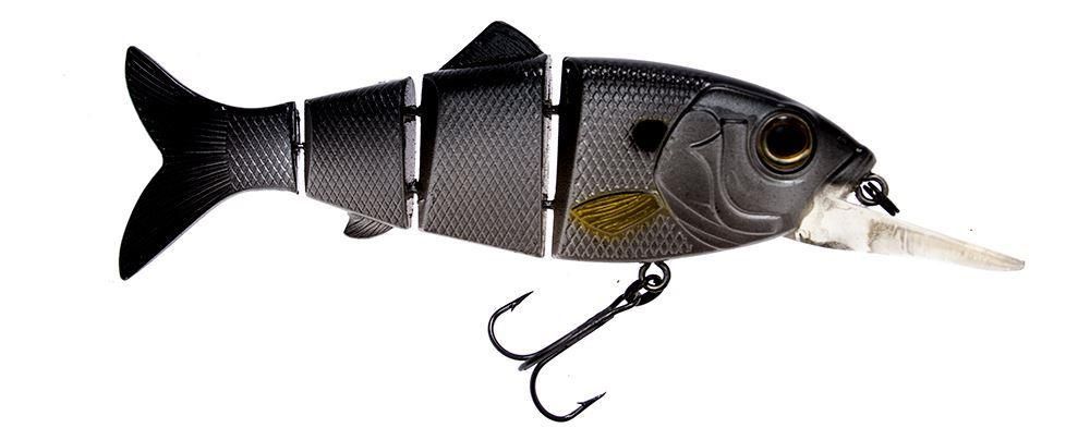 Swimbait di colore Bunker del prodotto Reaction Strike Revolution Shad mini swimbait di marca Reaction Strike