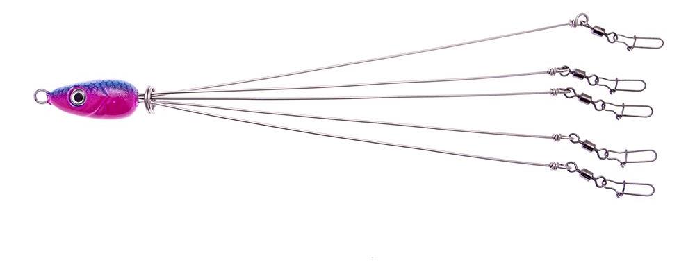 Alabama Rig 5 Bracci Da 18g – Ombrello Per Pesca Spigola, Con Spinner, Per Acqua Salata E Fondali Profondi