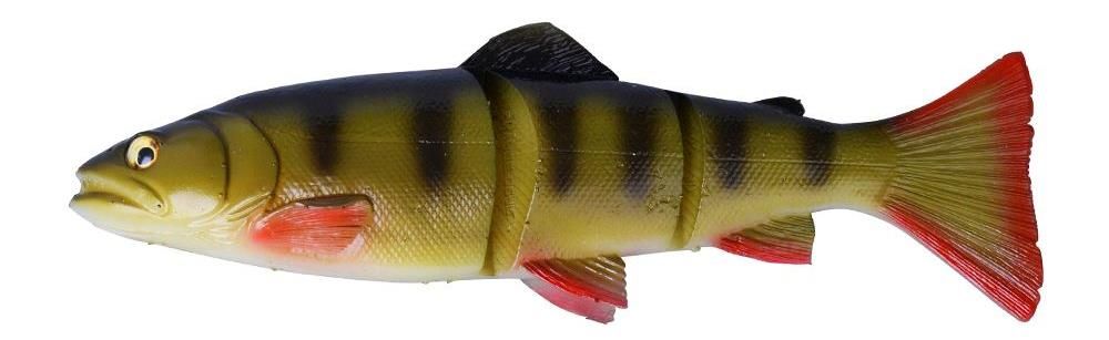 Swimbaits di colore #04 Perch del prodotto Savage Gear 3D Line Thru Trout Swimbait di marca Savage Gear