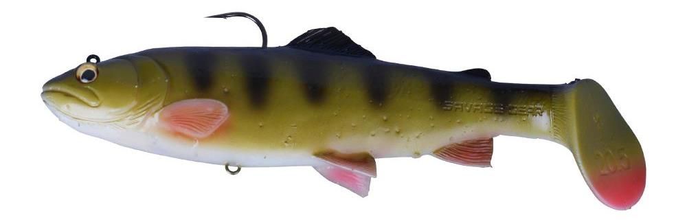 Swimbaits di colore Perch del prodotto Savage Gear 3D Trout Rattle Shad di marca Savage Gear