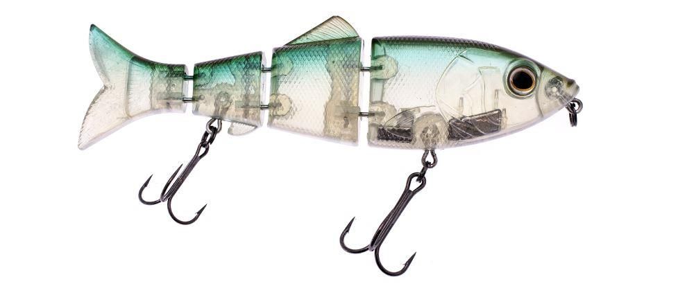Swimbait di colore Ghost BBH del prodotto Reaction Strike Revolution Shad mini swimbait di marca Reaction Strike