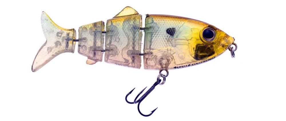 Swimbait di colore Ghost Hitch del prodotto Reaction Strike Revolution Shad mini swimbait di marca Reaction Strike