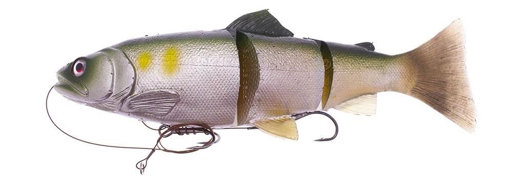 Swimbaits di colore #01 Ayu del prodotto Savage Gear 3D Line Thru Trout Swimbait di marca Savage Gear