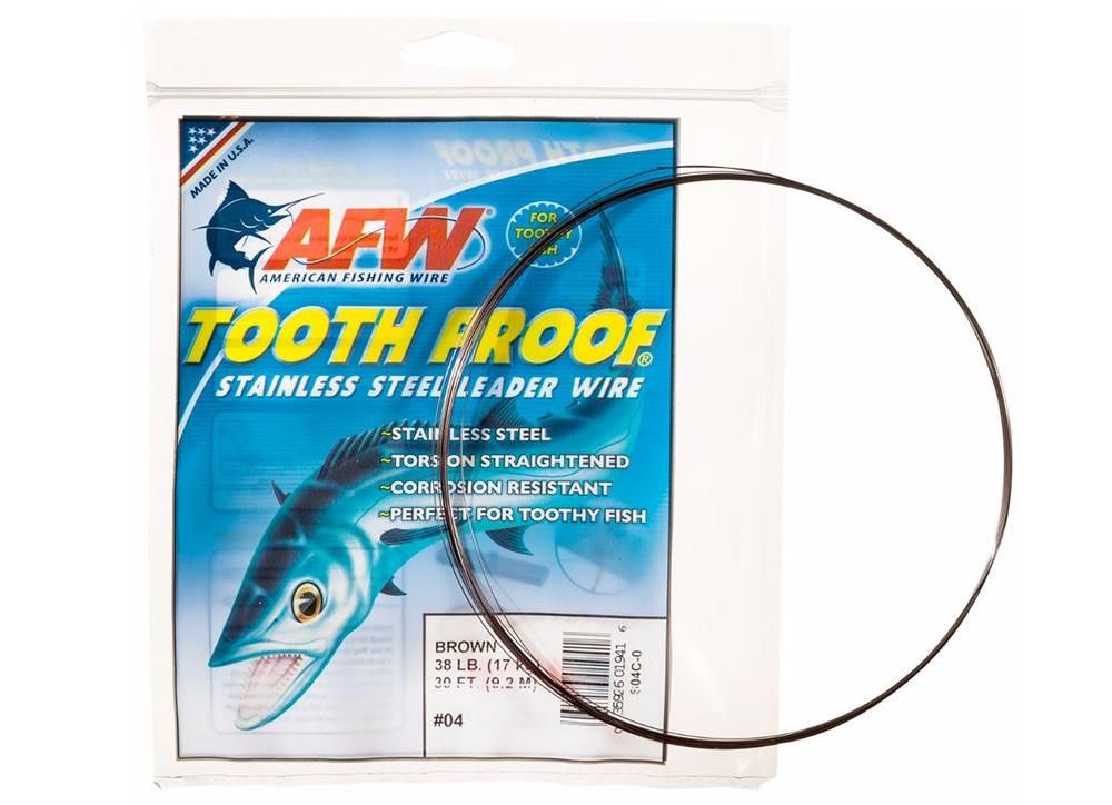 American Fishing Wire Tooth Proof Stainless Steel Leader Wire