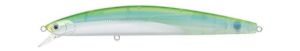 Jerkbaits di colore Translucent Lime del prodotto Daiwa Salt Pro Minnow di marca Daiwa