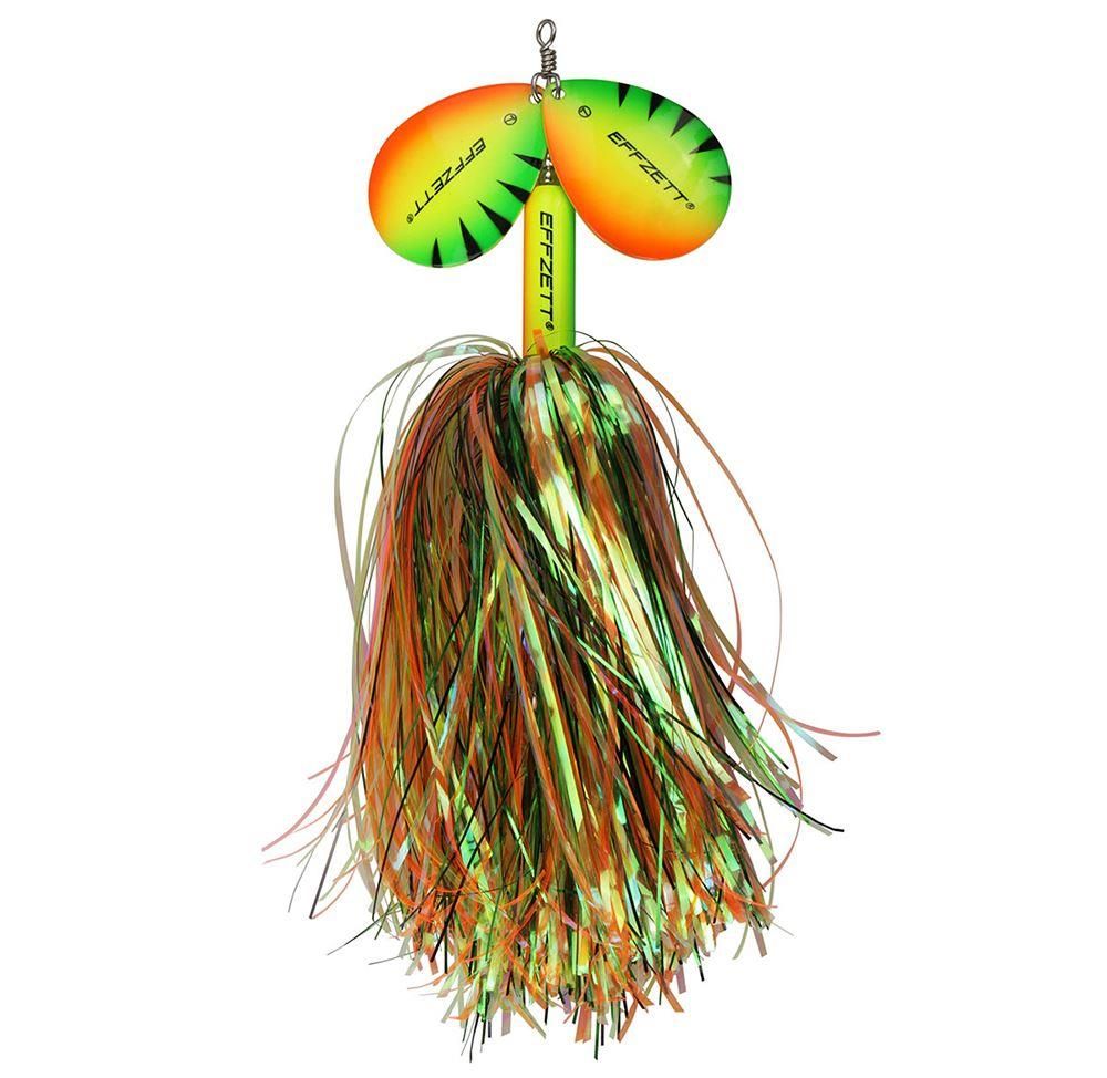 Rotanti di colore Firetiger del prodotto DAM Effzett Pike Rattlin' Spinner di marca DAM