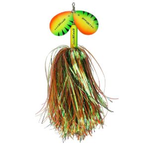 Rotanti di colore Firetiger del prodotto DAM Effzett Pike Rattlin' Spinner di marca DAM