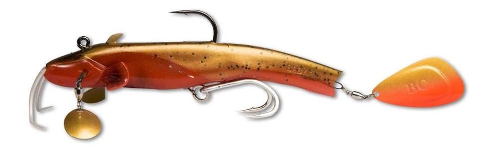 Swimbaits di colore Rainbow del prodotto Black Cat Baby Spin Cat di marca Black Cat