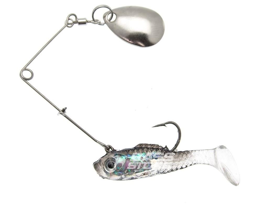 Light Game Softbaits di colore Black Back 01S del prodotto Creme Lure Spoiler Spin di marca Creme Lures