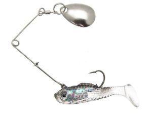 Light Game Softbaits di colore Black Back 01S del prodotto Creme Lure Spoiler Spin di marca Creme Lures