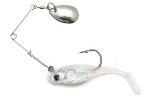 Light Game Softbaits di colore Pearl 02S del prodotto Creme Lure Spoiler Spin di marca Creme Lures