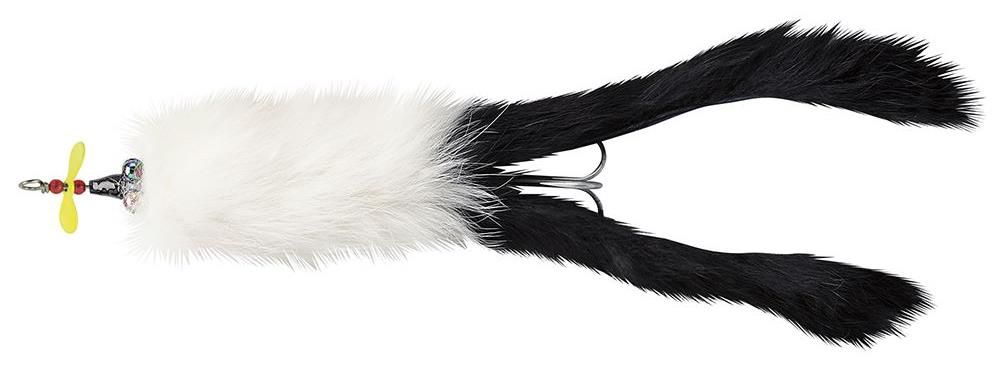 Jig di colore White Black Tail del prodotto Abu Garcia Hairy Killer di marca Abu Garcia