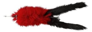 Jig di colore Red Black Tail del prodotto Abu Garcia Hairy Killer di marca Abu Garcia