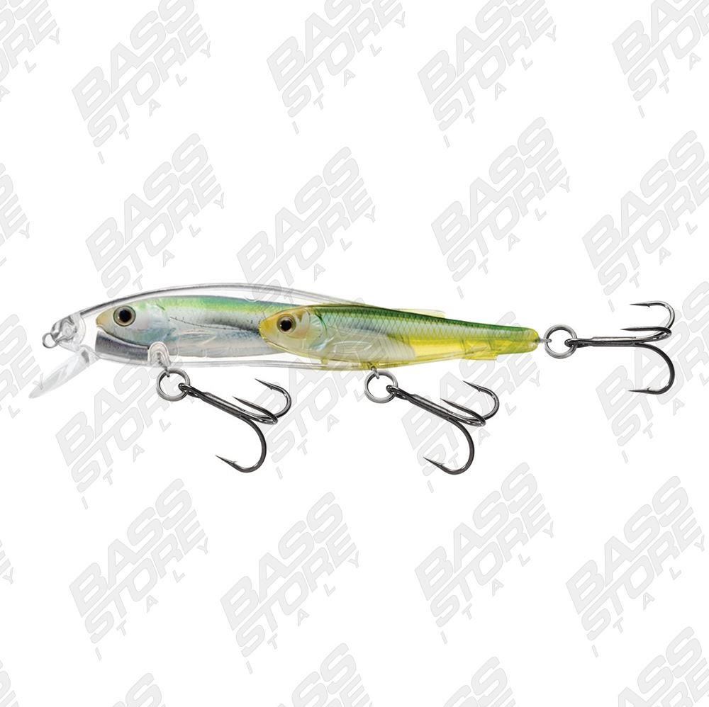 Jerkbaits di colore Pearl/Bright Green del prodotto Livetarget Emerald Shiner Bait Ball Jerkbait di marca Livetarget
