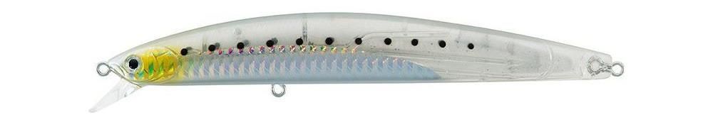 Jerkbaits di colore Translucent Glow Back del prodotto Daiwa Salt Pro Minnow di marca Daiwa