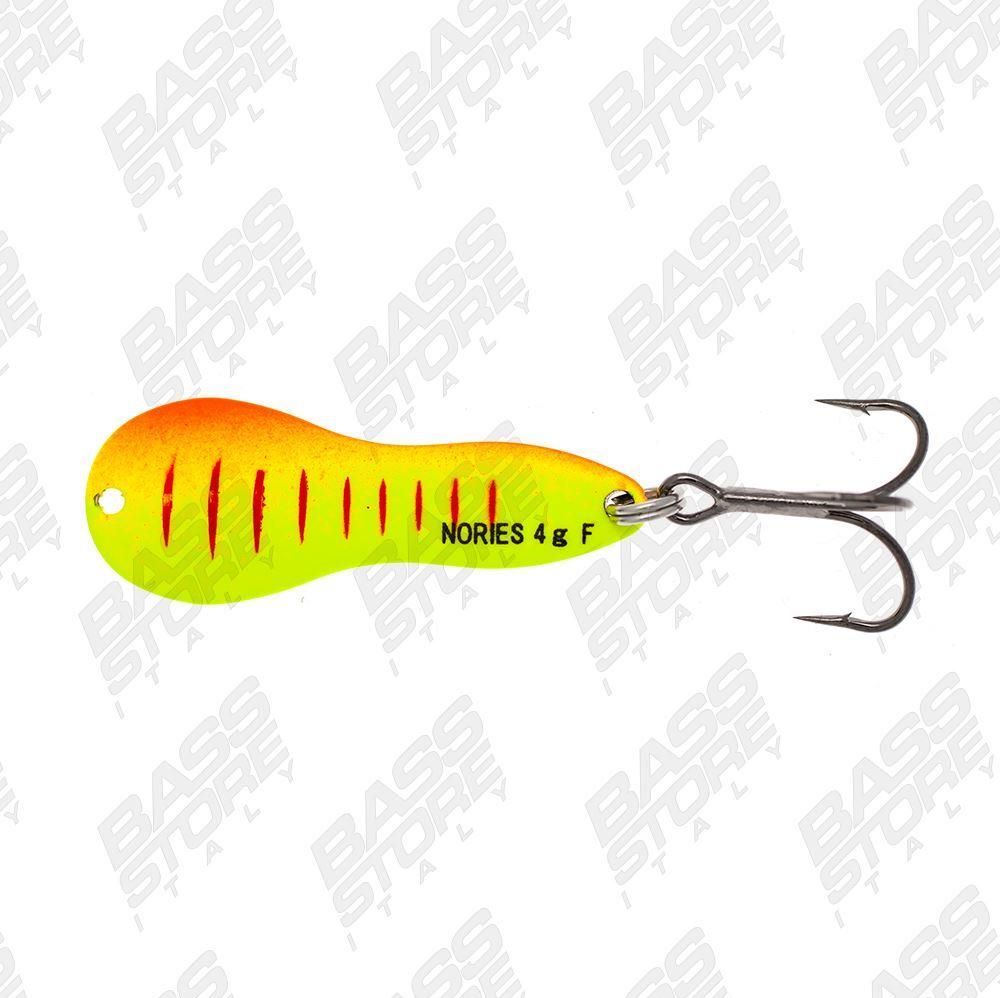 Ondulanti di colore Mat Fire Tiger del prodotto Nories Metal Wasaby treble hook di marca Nories