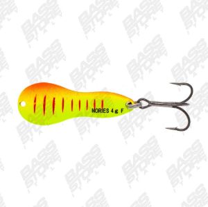 Ondulanti di colore Mat Fire Tiger del prodotto Nories Metal Wasaby treble hook di marca Nories