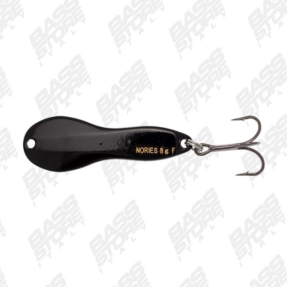 Ondulanti di colore Black Metal del prodotto Nories Metal Wasaby treble hook di marca Nories