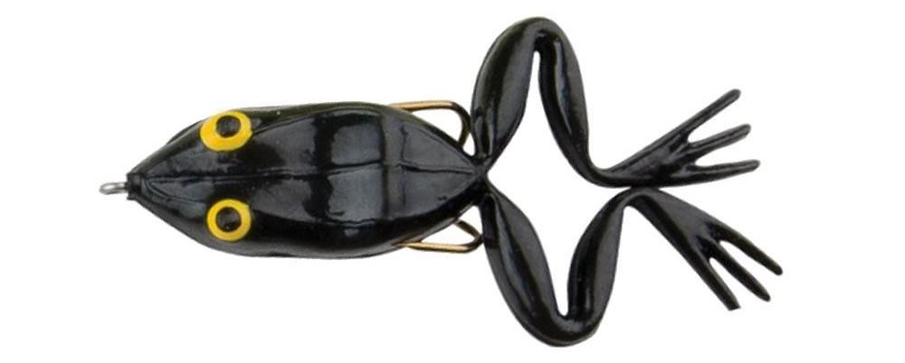 Topwater di colore #6200 Black del prodotto Snag Proof Original Frog di marca Snag Proof