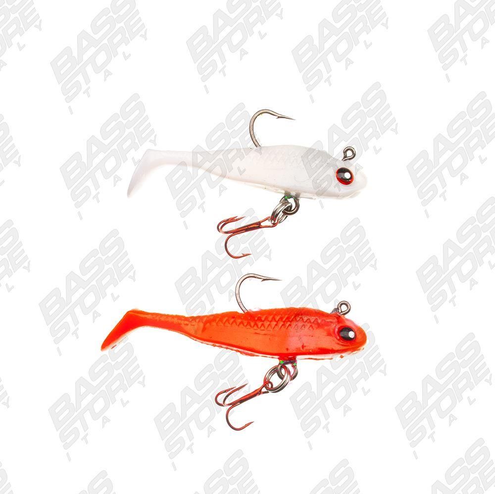 Swimbaits di colore White/Red del prodotto Behr Trendex Soft-Mini Power-Jigs di marca Behr
