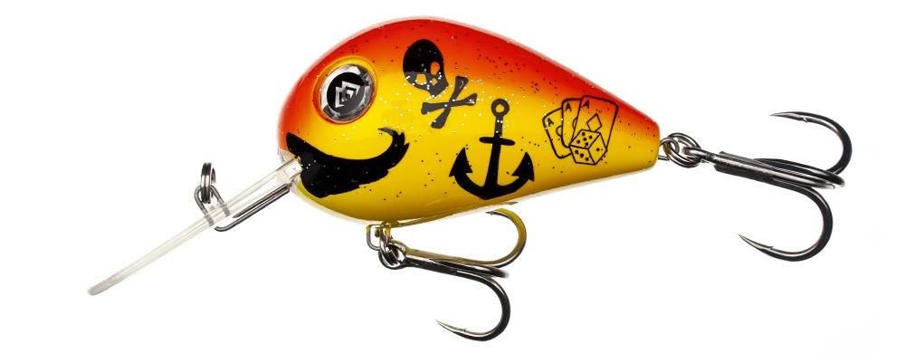 Crankbaits di colore # D10 del prodotto Mikado Wobbler Cat Territory Meanest Cat di marca Mikado