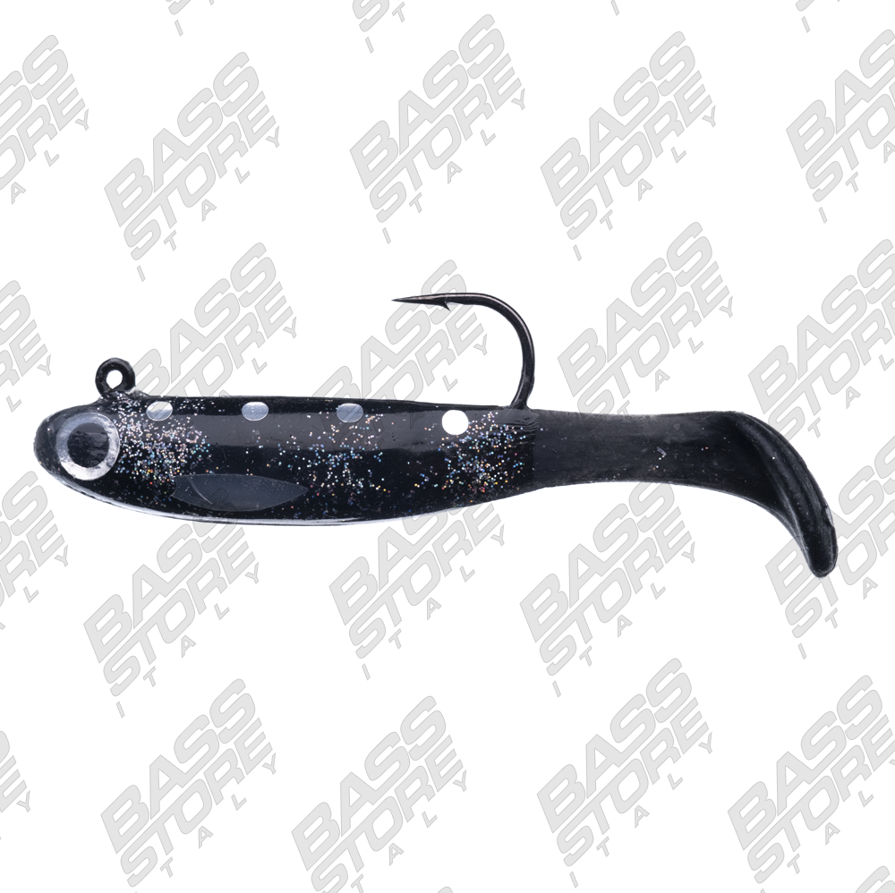 Swimbaits di colore Black del prodotto Bertox Natural Sardine soft shad di marca Bertox