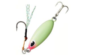 Metal Jig di colore Glow Pink del prodotto Daiwa Samurai Jig Slow Drop di marca Daiwa