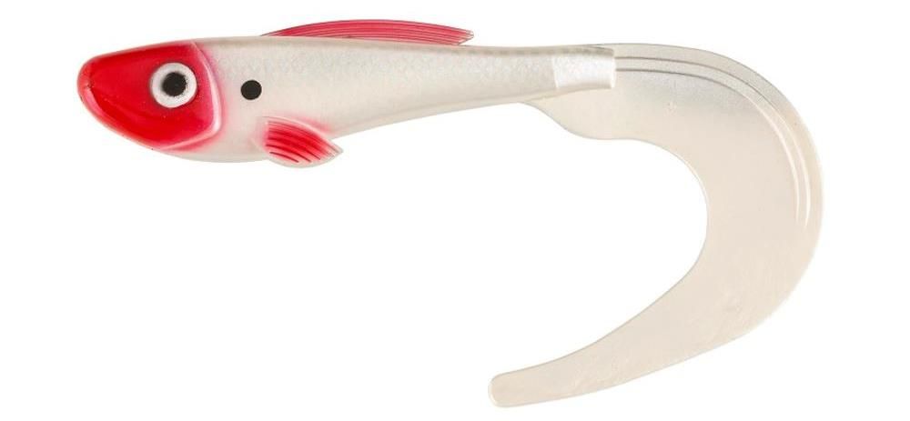 Grub di colore Red Head del prodotto Abu Garcia Beast Curl Tail  di marca Abu Garcia