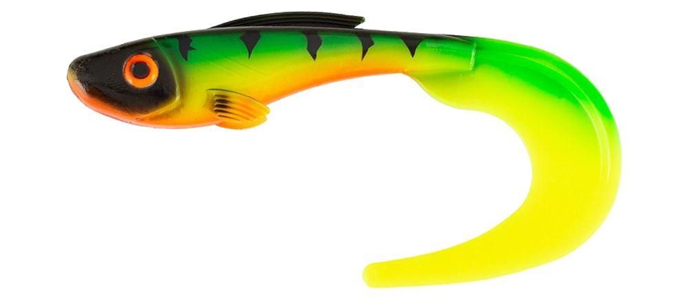 Grub di colore Firetiger del prodotto Abu Garcia Beast Curl Tail  di marca Abu Garcia
