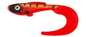 Grub di colore Red Tiger del prodotto Abu Garcia Beast Curl Tail  di marca Abu Garcia