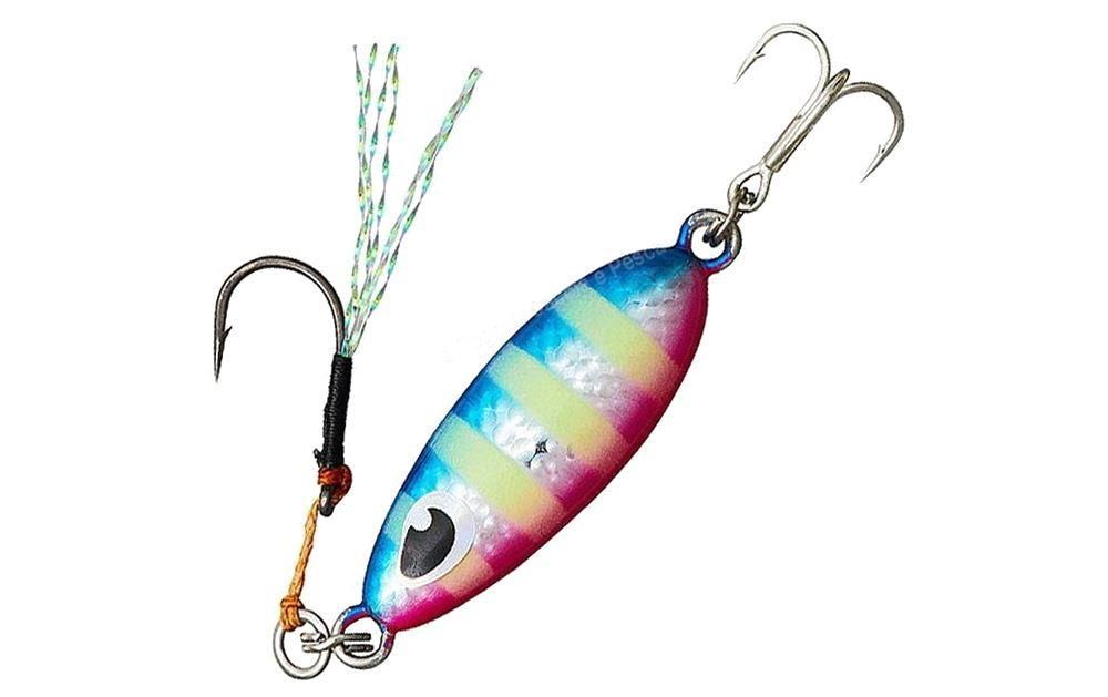 Metal Jig di colore Blue Pink del prodotto Daiwa Samurai Jig Slow Drop di marca Daiwa
