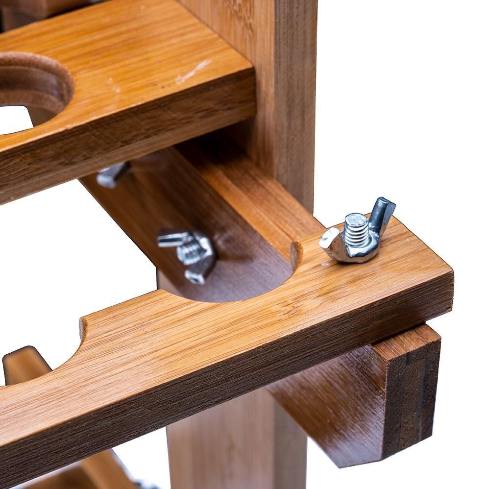 Bassstoreitaly Wooden Rod Rack