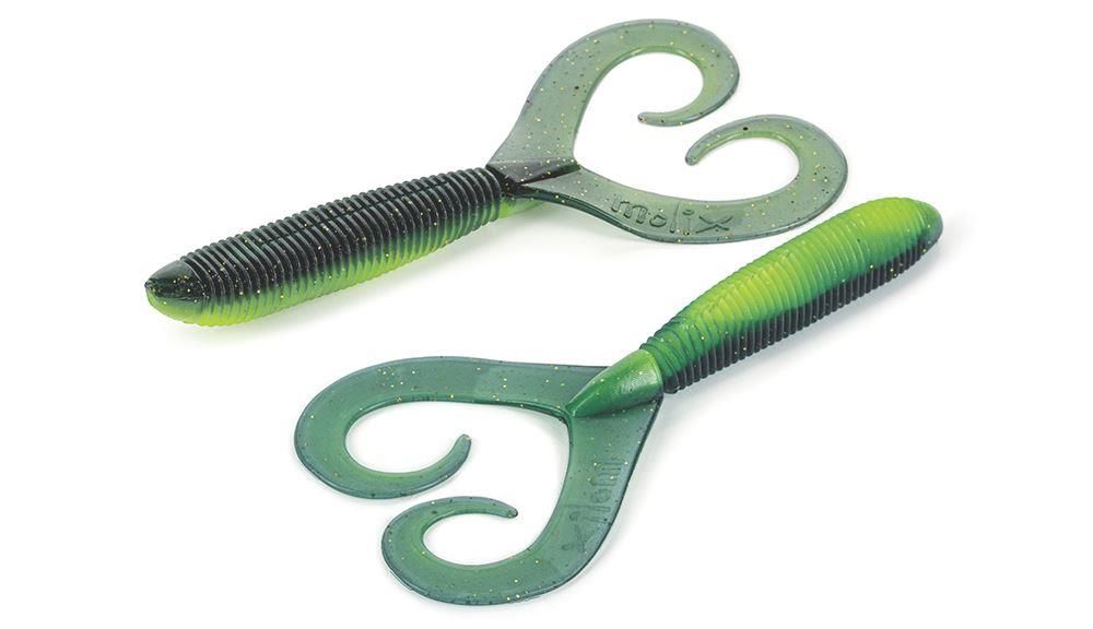 Grub di colore #67 - Watermelon Gold Chart del prodotto Molix Ra Twin Bulk di marca Molix
