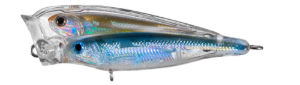 Topwater di colore Silver Blue Green del prodotto Livetarget Glass Minnow Baitball Popper di marca Livetarget