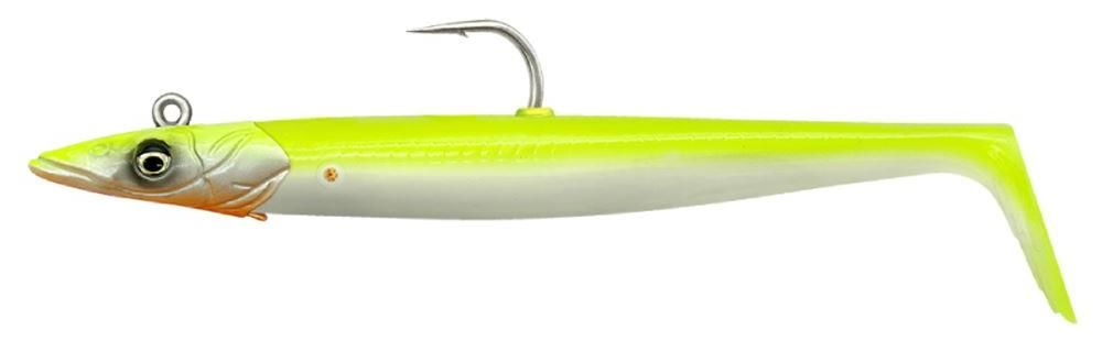 Leurre Sandeel V2 Savage Gear - Imitation Lançon Super Réaliste, Tête Jig Vibrante, Hochet Amovible, Pour Brochet, Sandre, Achigan Et Mer