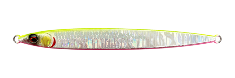Metal Jig di colore UV Chartreuse del prodotto Savage Gear Sardine Slider di marca Savage Gear