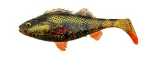 Swimbaits di colore Motoroil del prodotto Savage Gear 4D Perch Shad Bulk di marca Savage Gear
