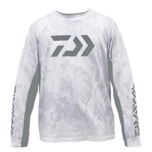 Daiwa  Hex Jersey  Fishing Shirt White Daiwa