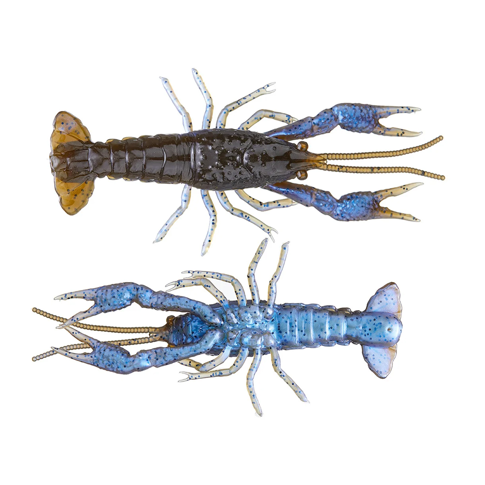 Savage Gear 4D Craw 4 - Esche Swimbait A Forma Di Granchio, Colore Zucca Verde