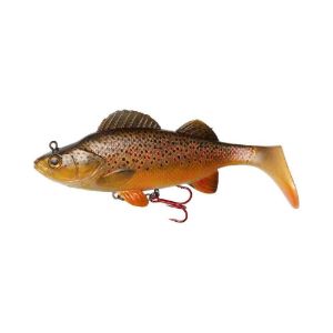 Swimbaits di colore Brown Trout del prodotto DAM Effzett Natural Perch Paddle Tail di marca DAM